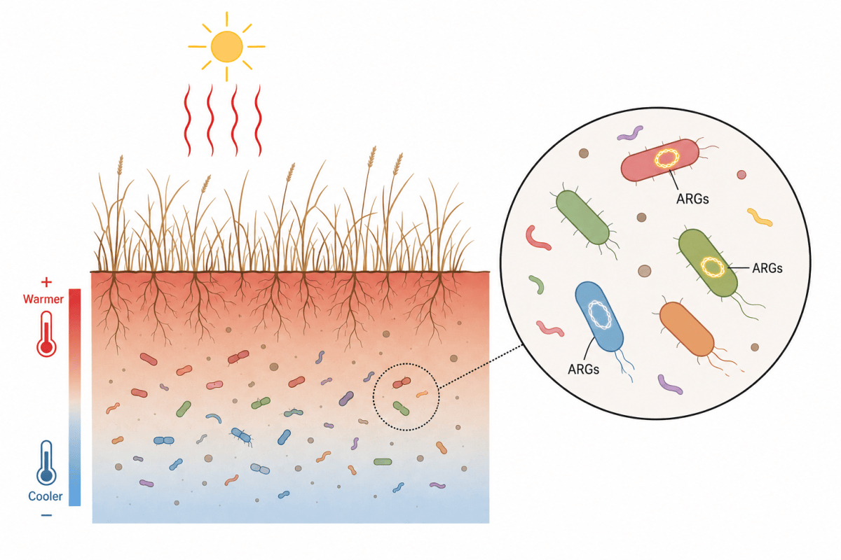 Too hot to handle? Climate change makes antibiotic resistance rise underground&nbsp;